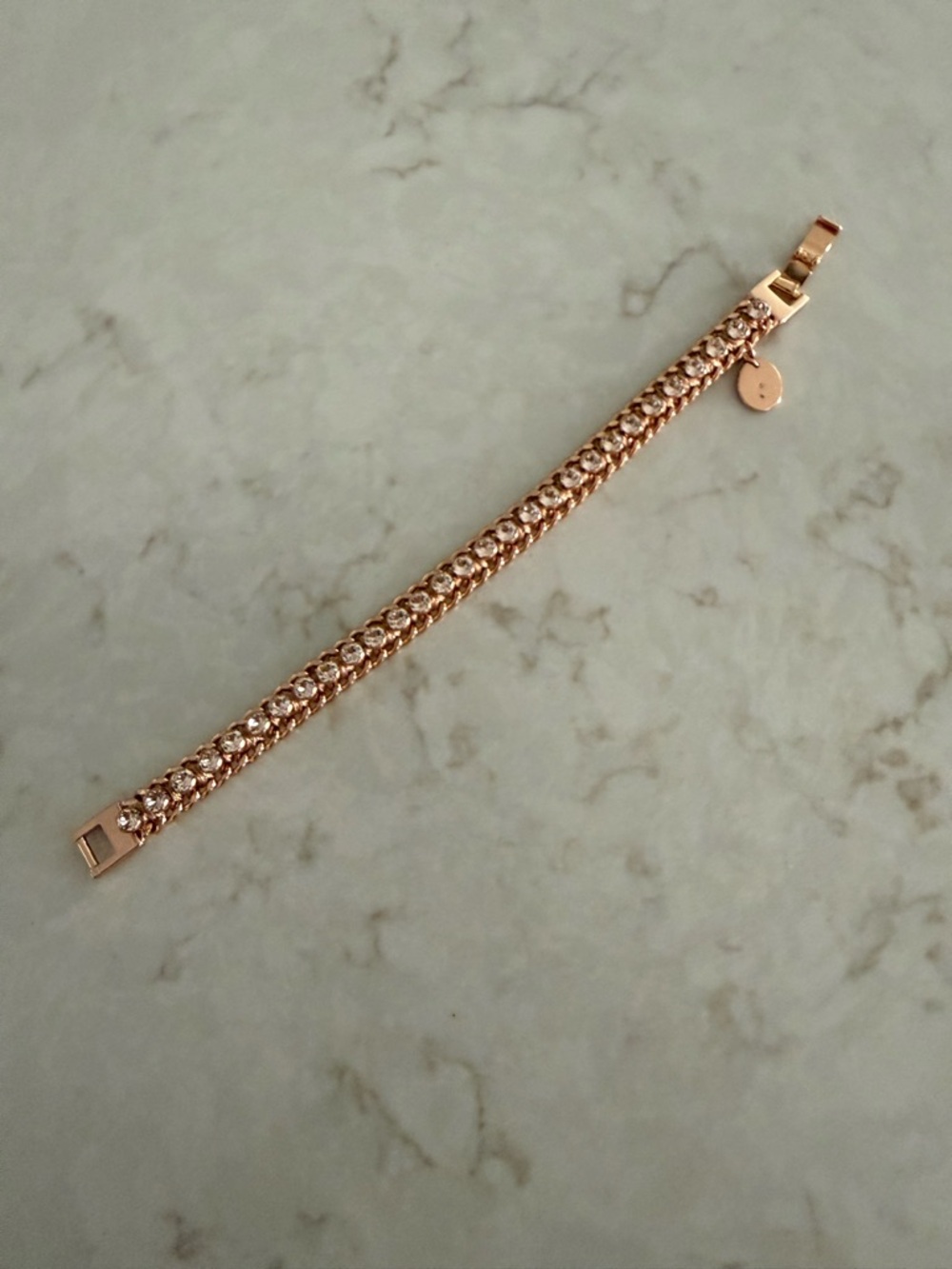 Henri Bendel Rose Gold Crystal Bracelet - Women Jewelry